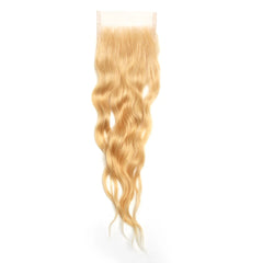 6x6 Blonde Wavy Closure